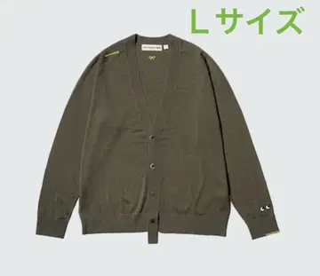 [ 미사용 새상품 ] 유니클로 x 아냐 힌드마치 V넥 가디건