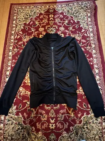 Morgan de toi 블랙 점퍼 프론트 지퍼