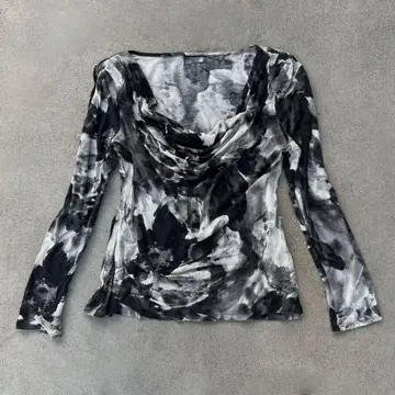 드레이프 T셔츠 V계 헤이세이 00s 고딕