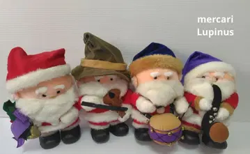 레어! 당시 물건 치미니 산타 산타클로스 봉제 인형 4체 세트