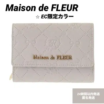 [ 미사용 새상품 ] 메종 드 플뢰르 모노그램 지갑 지갑 한정 컬러