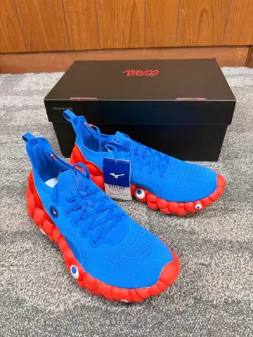 Mizuno 에너지 파랑/빨간색 스니커즈