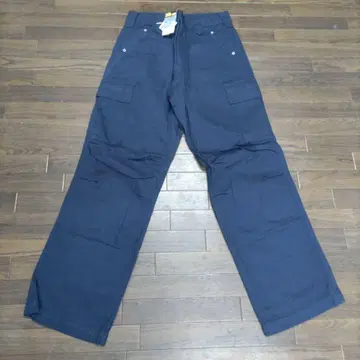 도라이치 카고 팬츠 w79 면100% 네이비 컬러