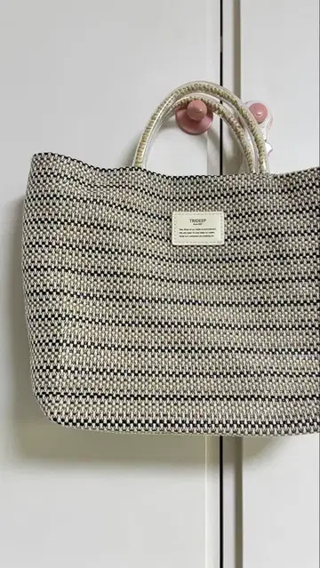 [새상품 TRIDEEP 토트백 로프 핸들 포함 바스켓백 핸드백