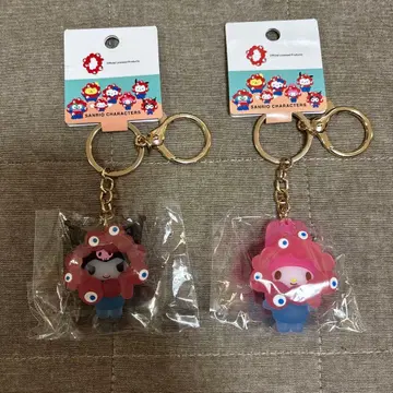 박람회 산리오 미야쿠미야쿠 입체 키링 클리어 쿠로미 마이멜로디