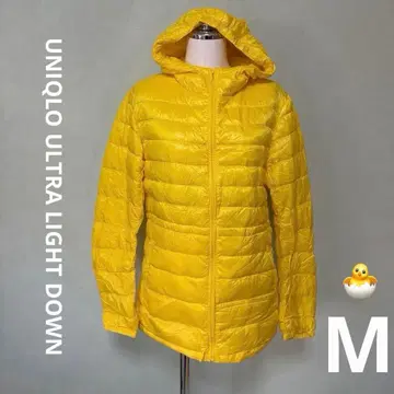 새상품급 UNIQLO 울트라 라이트 다운 M 사이즈 옐로우 컬러