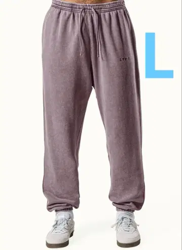 LYFT 리프트 퍼플 와이드 루즈 빈티지 스웨트 팬츠 새상품 L