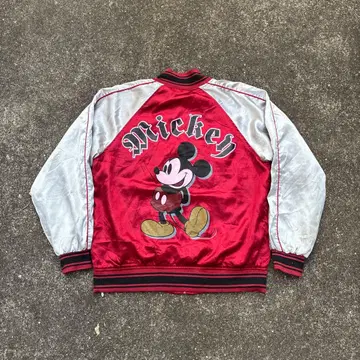레어 90's 스카잔 vintage Disney 미키 L 사이즈