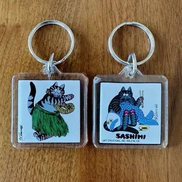 레어품 [빈티지] 밤밤캣 클레이지 셔츠 하와이 [키링]