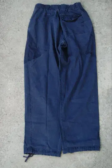 구제 의류 군용 팬츠 네이비 워크 팬츠 허리밴딩
