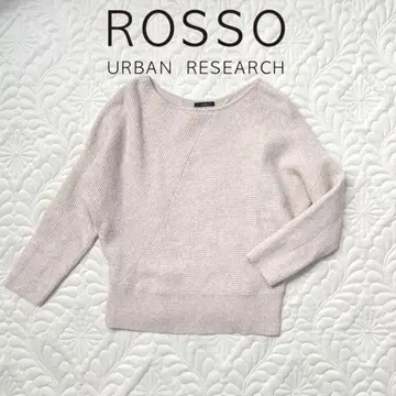 어반 리서치 로쏘 폭스 혼방 돌먼 슬리브 니트 보트넥