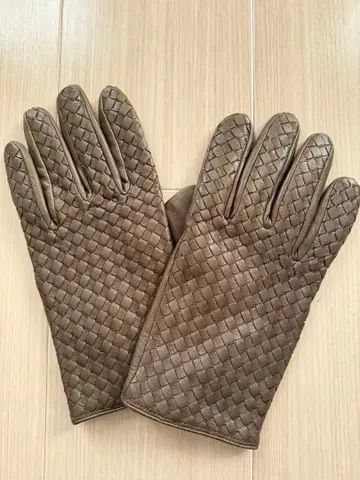 GLOVES 그로브스 Filli Forino 가죽 뜨개질 장갑 그로브