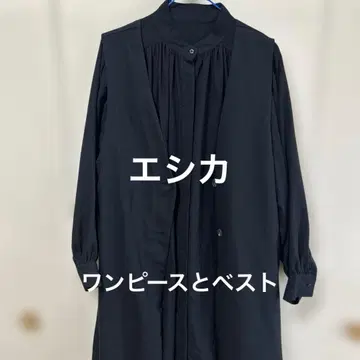 에시카 원피스와 베스트 블랙 ESICA