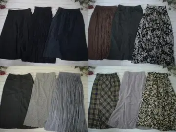 25-5521 여성용 의류 묶음 판매 롱 스커트 21벌 M/L 사이즈