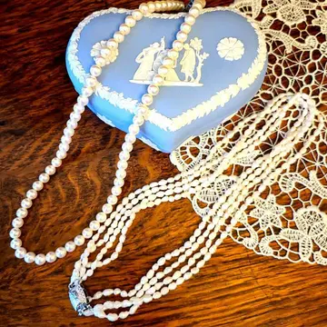 펄 목걸이 담수 양귀비 진주 목걸이 진주 세트