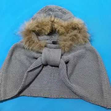 안나수이 (새상품) 멋진 미니 판초 같은 넥 후드