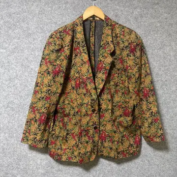 M&G 80s 빈티지 꽃무늬 올 패턴 테일러드 자켓
