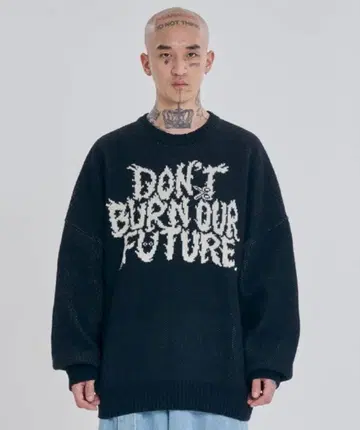 AJOBYAJO 오버 사이즈 니트 스웨터