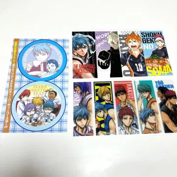 점프 부록 쿠로코의 농구 책갈피 코스터 클리어 북마커