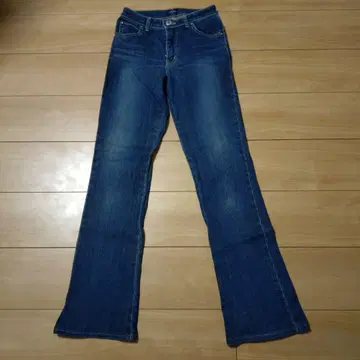 SOMETHING 플레어 청바지 인디고 블루