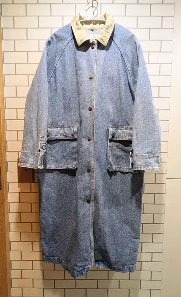 CEPO UNION MADE 데님 코트 클레릭 코트