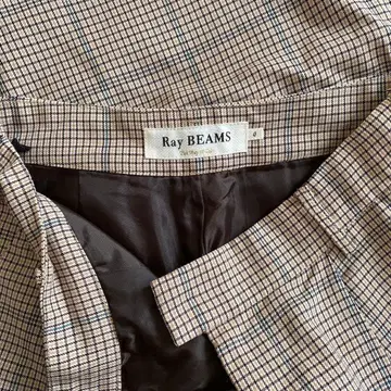 Ray BEAMS 체크 무늬 팬츠