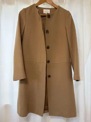 [ 새상품급 ] BEAUTY&YOUTH 베이지 롱 코트 S 사이즈