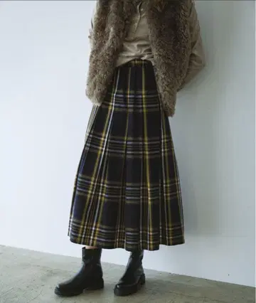 URBAN RESEARCH Sonny Labe 턱 체크 이지 스커트