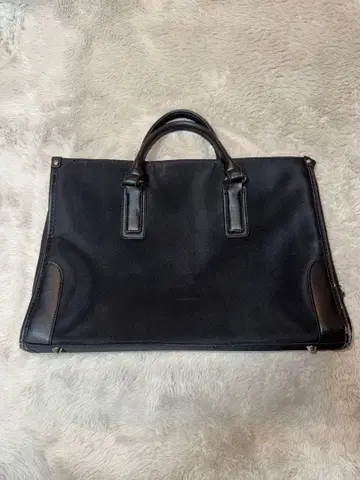 비즈니스 백 블랙 중형 캔버스 가죽 오리히카