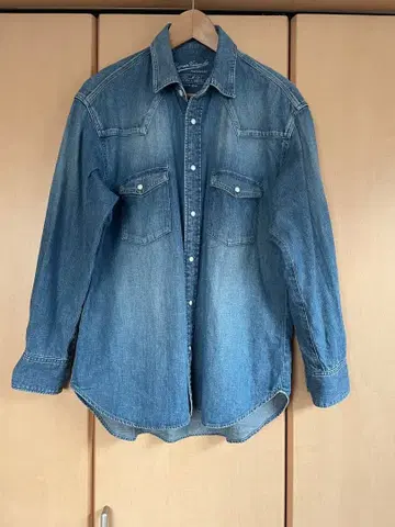 허그아워 빈티지 데님 오버 셔츠