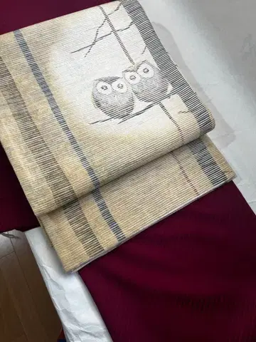 올빼미 디자인 후쿠로 오비