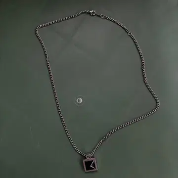 블랙 라벨 블랙 다이아몬드 남성용 펜던트 목걸이