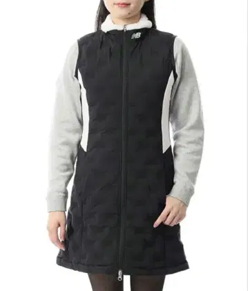 뉴발란스골프 다운 슬리브리스 원피스 블랙