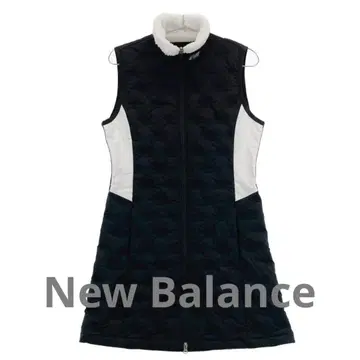 뉴발란스골프 다운 슬리브리스 원피스 블랙