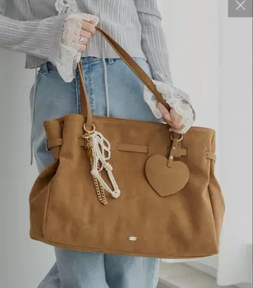 Chico 참 포함 벨트 디자인 BIG 토트백