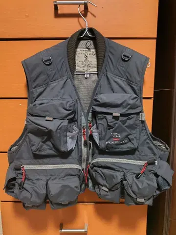 RIVERSONG X FIXEND 낚시용 조끼 그레이 XL 덤 포함