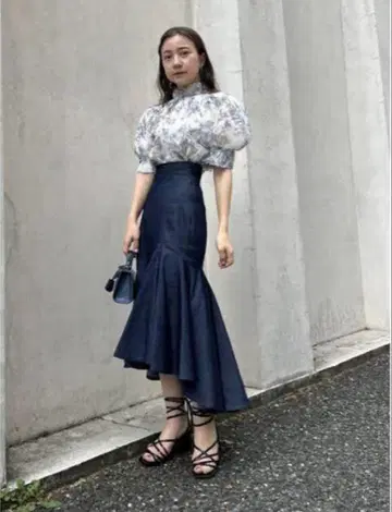 snidel 데님 머메이드 스커트