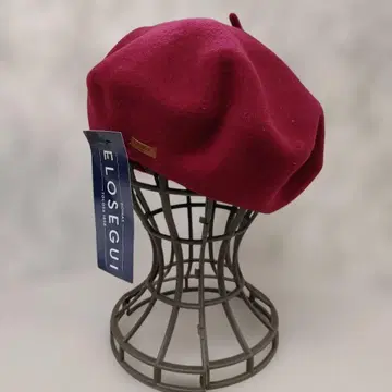 택 포함 새상품 ELOSEGUI 크림슨 베레모