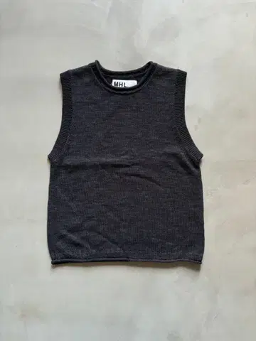 마가렛호웰 MHL 베스트 니트 풀오버 무지 울 그레이