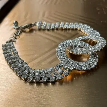 실버 라인스톤 팔찌 액세서리 반짝반짝