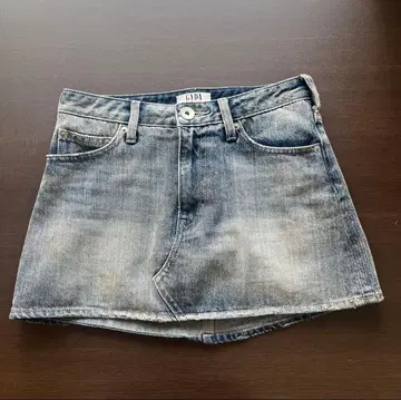 GYDA 스커트처럼 보이는 데님 치마바지, 안은 숏 팬츠 M 사이즈