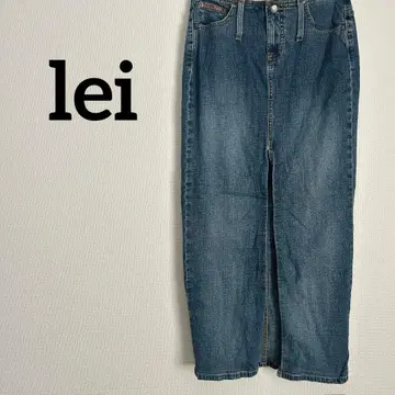 새상품급 lei 데님 타이트 스커트 슬릿 데님 스커트