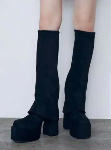 EMODA 플레어 커버 핏 부츠