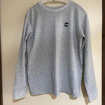The North Face 그레이 긴팔 티셔츠