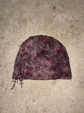 데미지 가공 비니