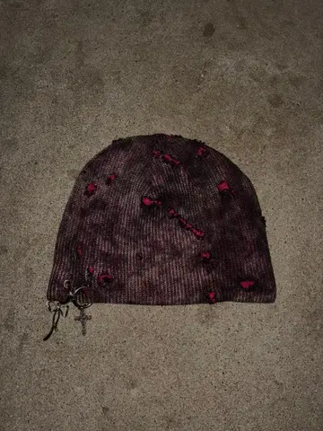 데미지 가공 비니