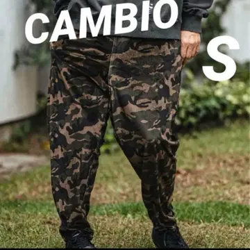 CAMBIO 카모플라쥬 패턴 벨로아 팬츠 S