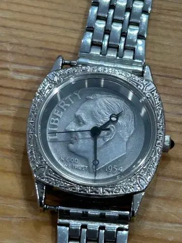 일본 방송 개국 40주년 기념 코인 다이얼 실버 925