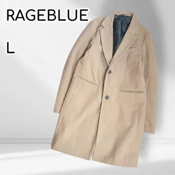 RAGEBLUE 체스터 코트 울 혼방 깔끔한 캐주얼