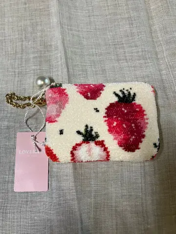 페이러 딸기 키 파우치